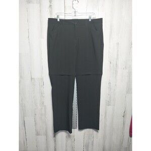 Eddie Bauer Women's Size 14 Zip Off Black Pants Convertible